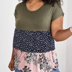 Flowy Tiered Tee (Nursing/Maternity)